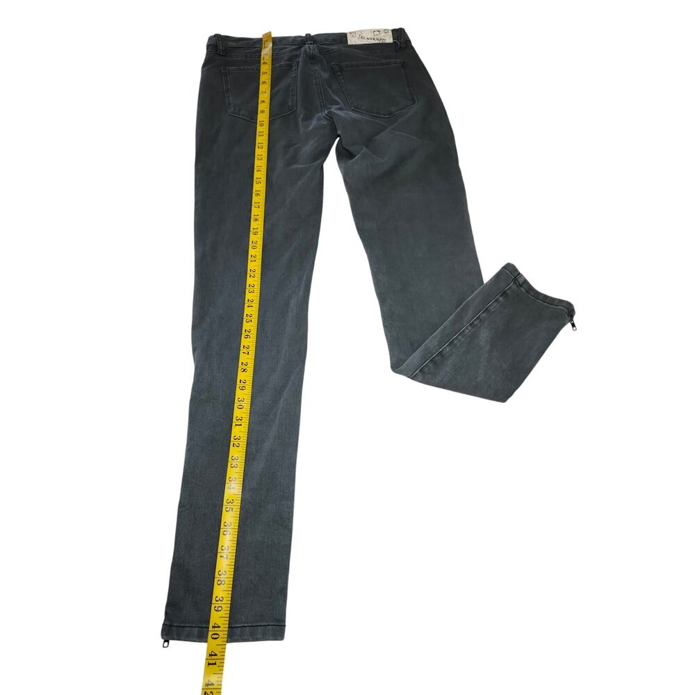 BLANKNYC Skinny Jeans Denim Pants Ankle Zip Charcoal Gray Women's Size 30 - Picture 14 of 15